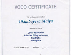 Стоматология Акжайык, Сертификаты - фото 3